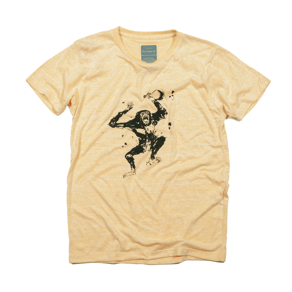 申年 猿の酔拳 動物 ユニセックス Tシャツ