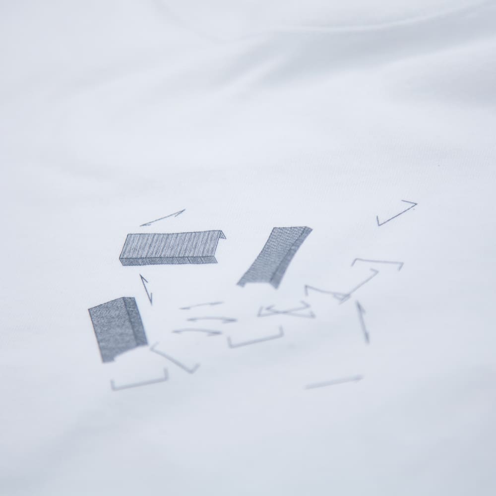 ホチキス ユニセックス Tシャツ シルクスクリーン印刷 拡大