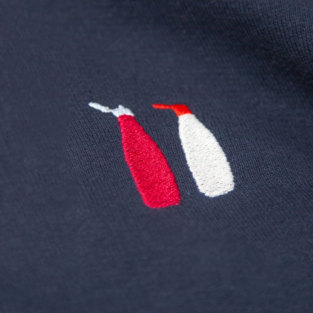 ソースを纏った ケチャップ&マヨネーズ刺繍ポロシャツ 5.3オンス XS~XXXXL