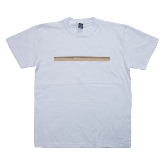 着る文具 30cm物差し Tシャツ