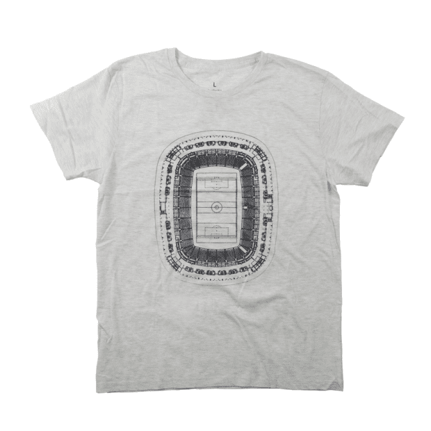 サッカースタジアムの間取り ユニセックス Tシャツ