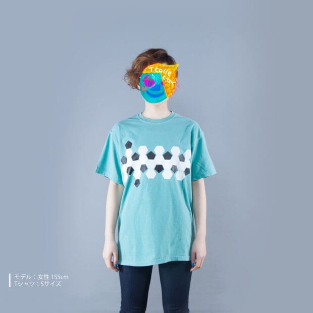 サッカーボールの展開図 プリントTシャツ
