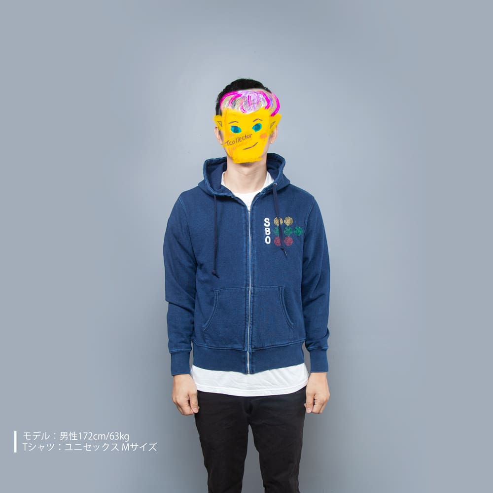 SBOパーカー男性モデル正面