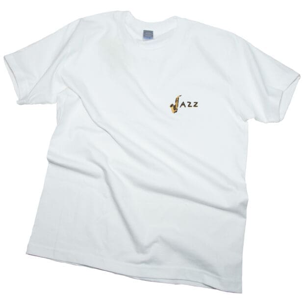 JAZZユニセックス Tシャツ刺しゅう