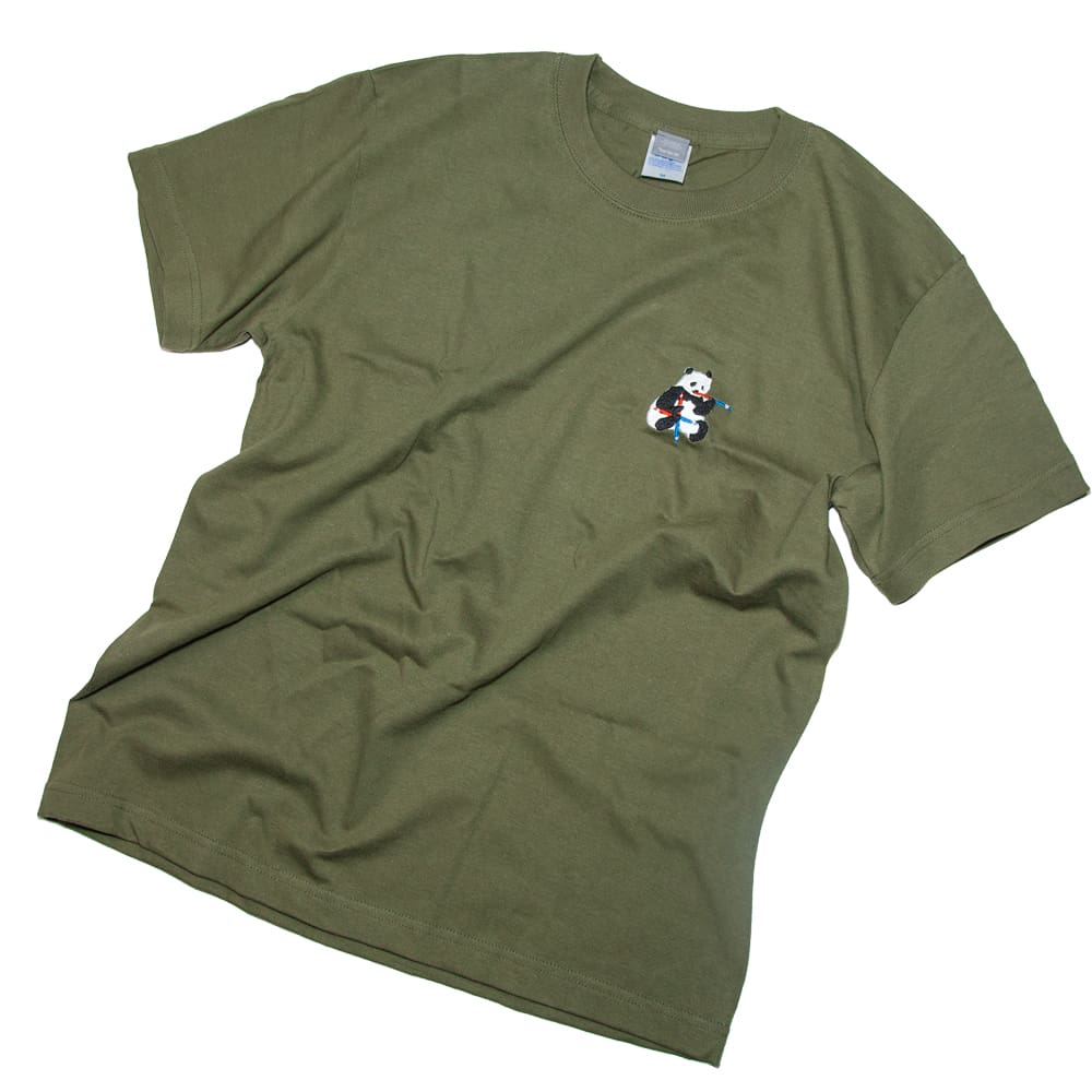 パンダ赤青鉛筆 Tシャツ