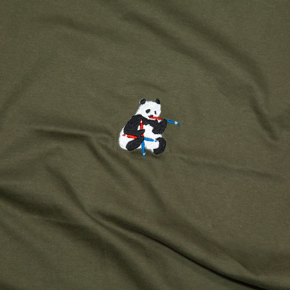 パンダ赤青鉛筆 Tシャツ拡大