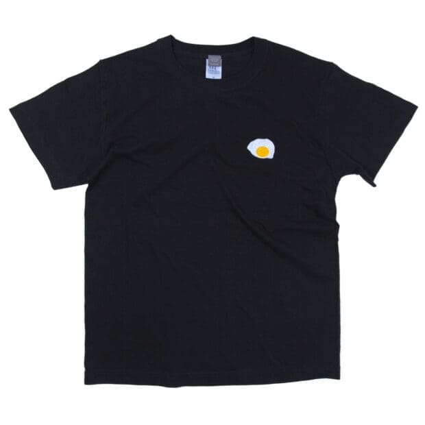 目玉焼き 刺しゅうTシャツ ユニセックスS~XXXL・キッズ・レディースサイズあり