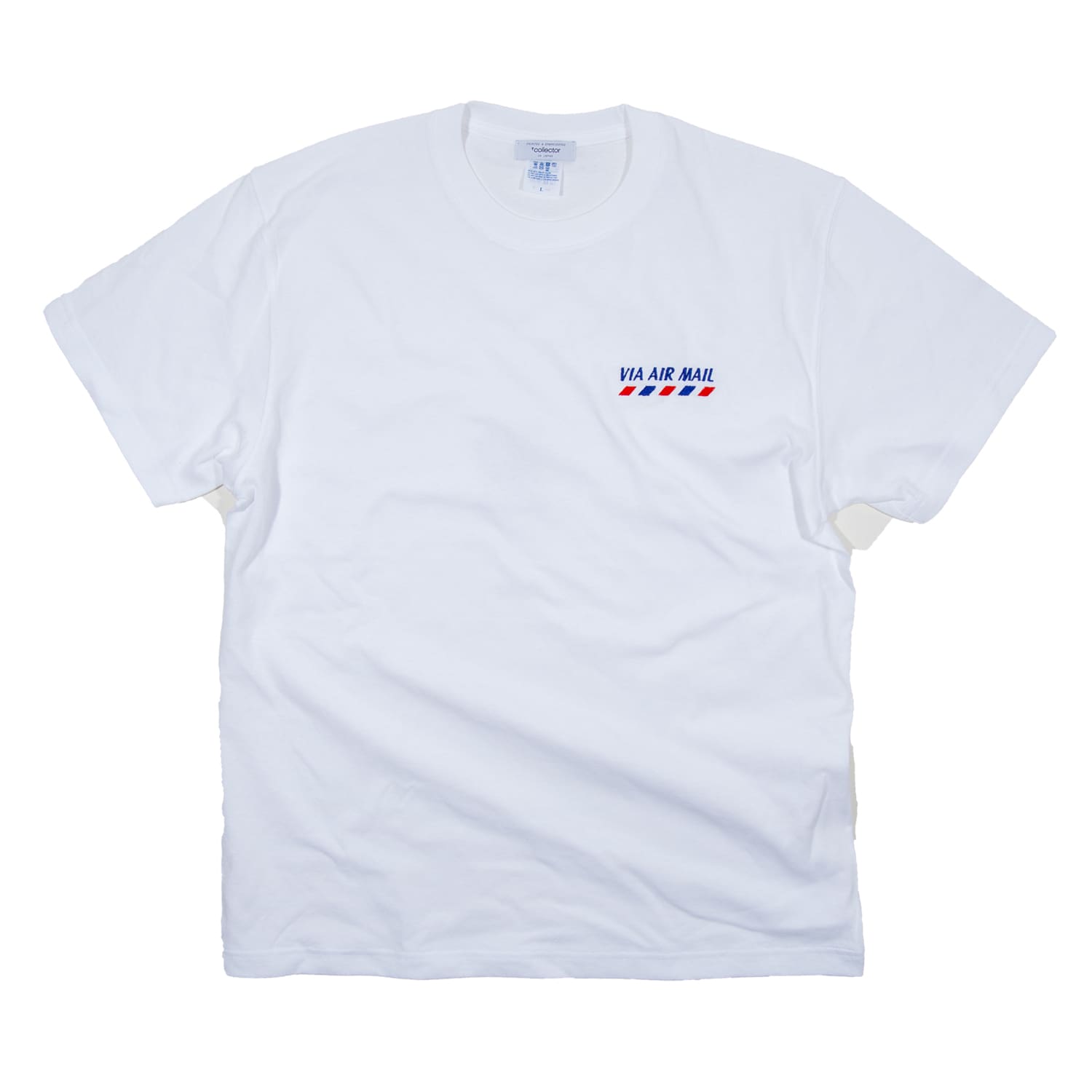VIA AIR MAIL 刺しゅう Tシャツ